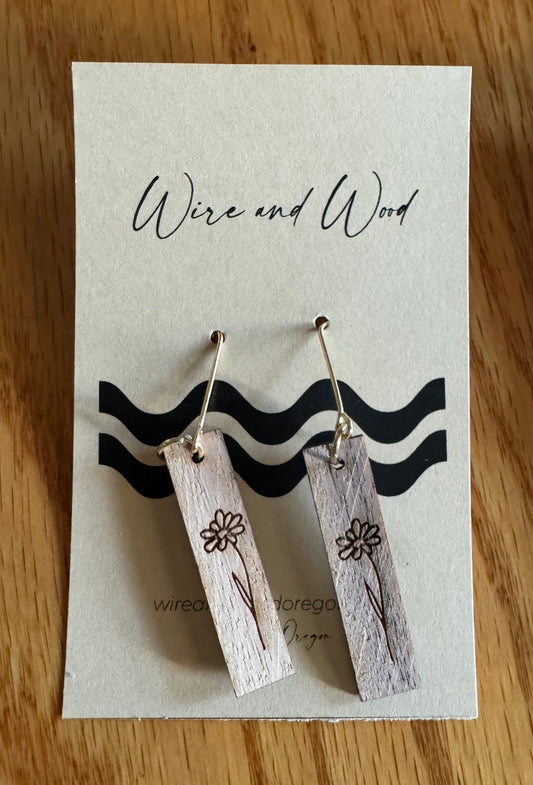 Enter to WIN a pair of Wire and Wood Earrings!