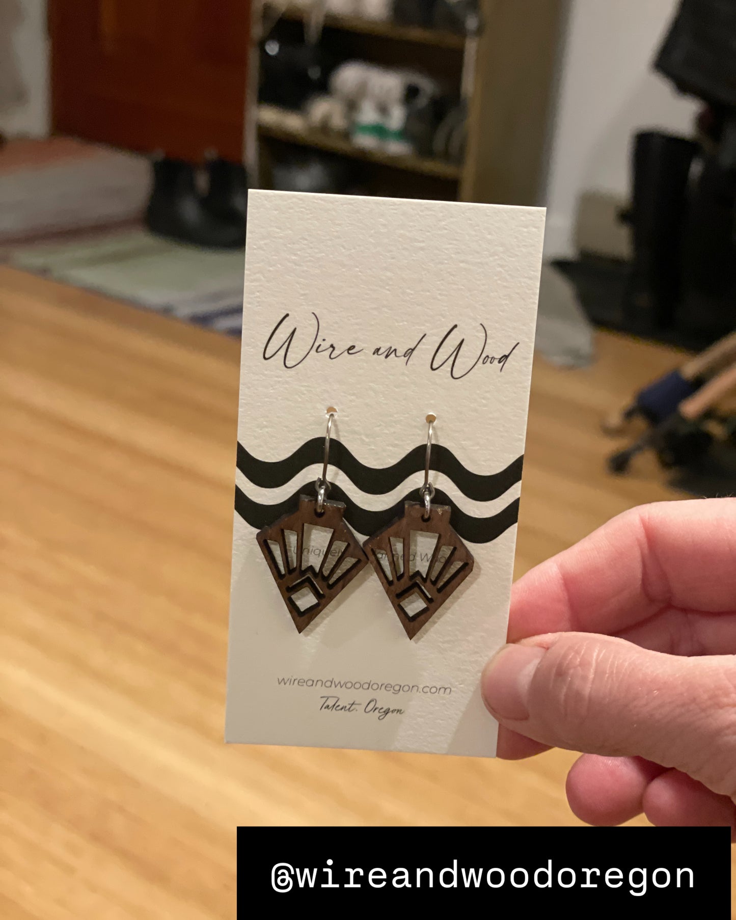 Suzanne Walnut dangles