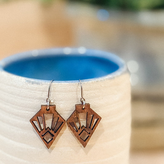 Suzanne Walnut dangles